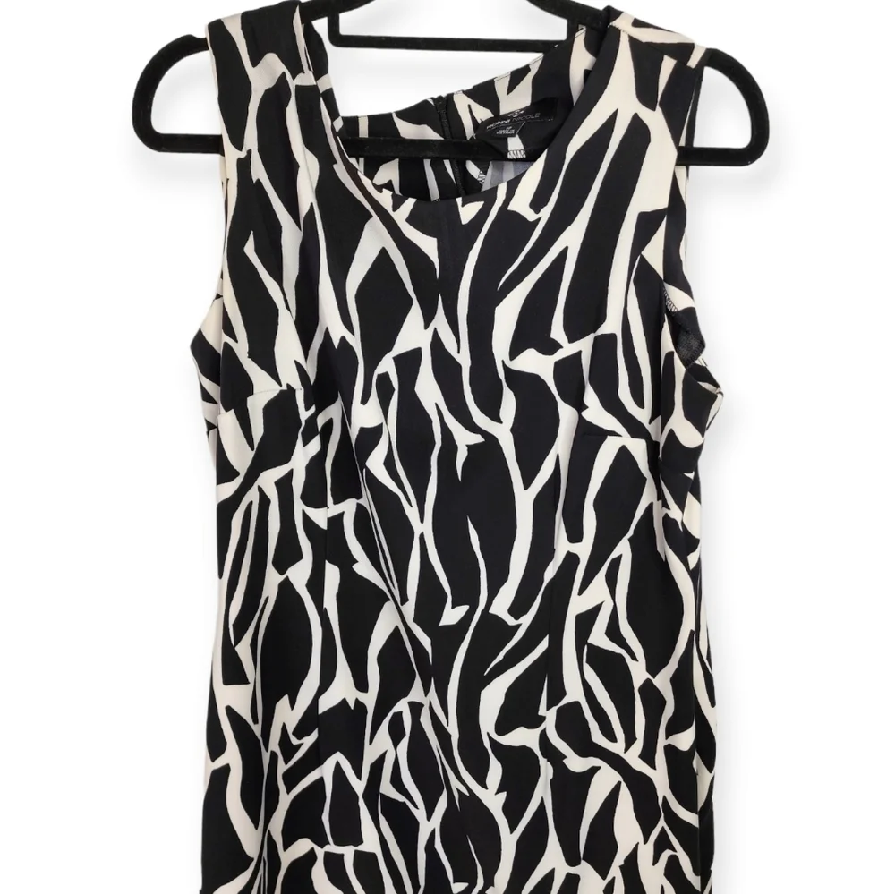 Ronnie Nicole dress black with white sleeveless size 16 - Picture 6 of 13